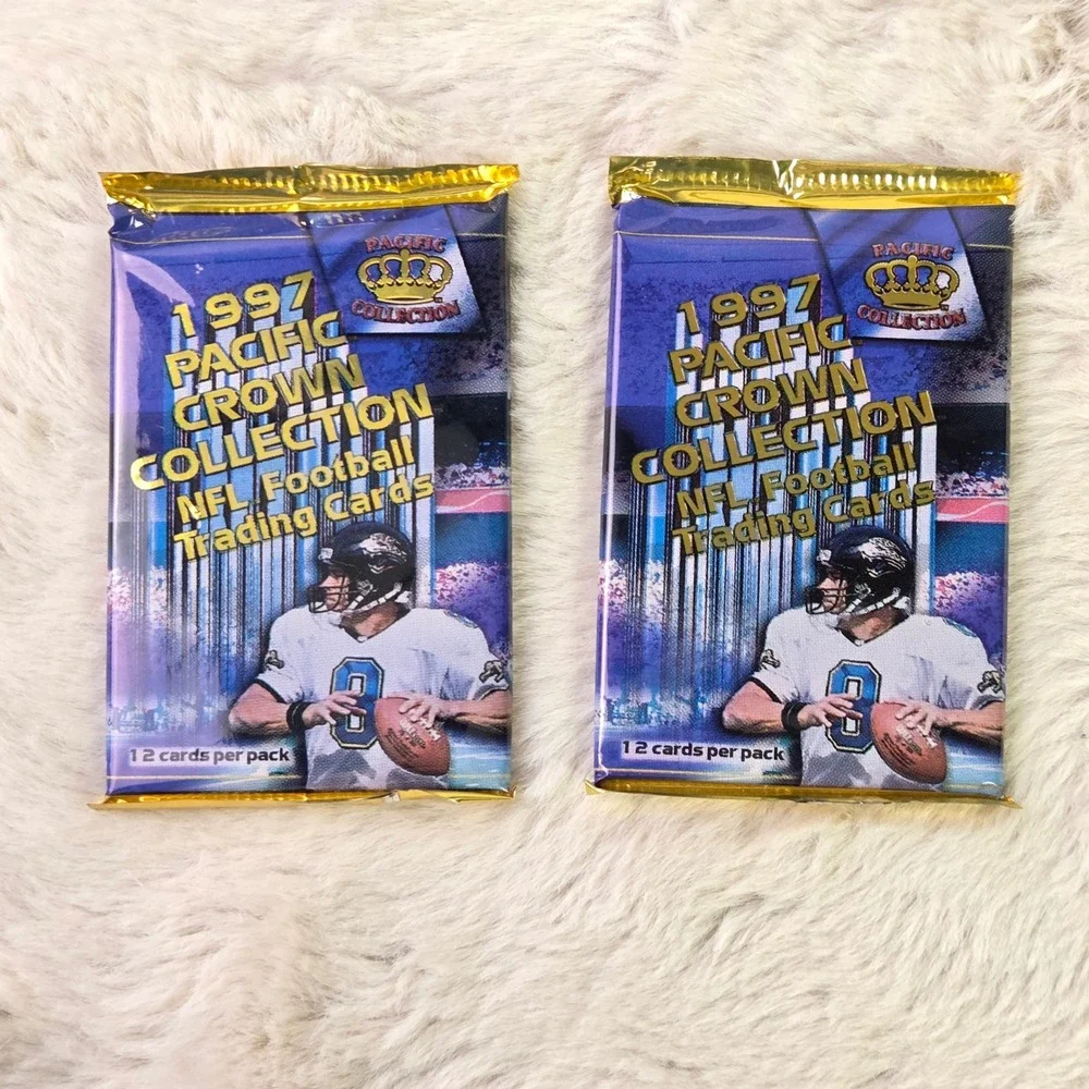 1997 Pacific Crown Collection NFL Football Trading Cards 2 Unopened Packs 12ct
